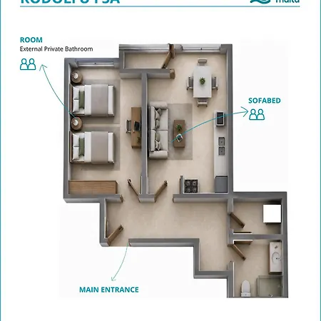 Modern Flat, Walk To Shops & Bus - Sleeps 3 Apartamento *